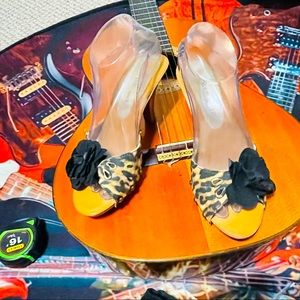 🐆Sexy Madden Girl Leopard Print Decorative Stiletto Slides!